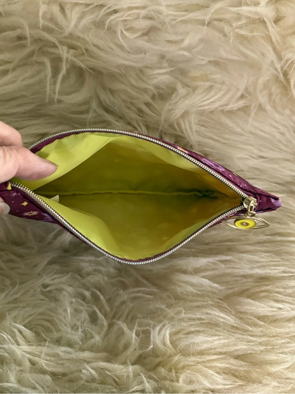 ipsy Glam Bag ‘Work Your Magic’ Purple Snake Sun Graphic Evil Eye October 2025